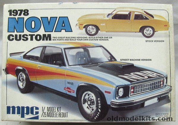 MPC 1/25 1978 Chevrolet Nova - Stock or Custom, 1-7807 plastic model kit